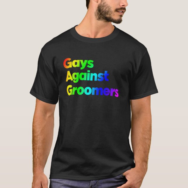 Gays against Groomers T Shirt (Framsida)