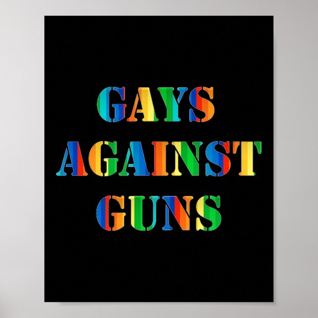 Gays against Guns Rainbow Protest mars Resistens Poster (Framsidan)