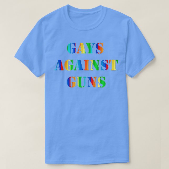 Gays against Guns Rainbow Protest mars Resistens T Shirt (Design framsida)