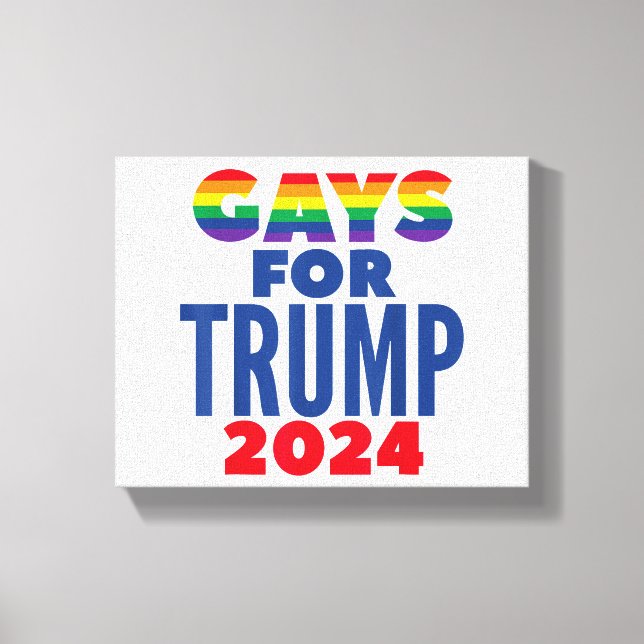 Gays for Trump 2024 Val Canvastryck (Framsida)