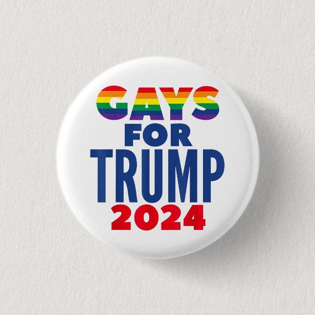 Gays for Trump 2024 Val Knapp (Framsida)