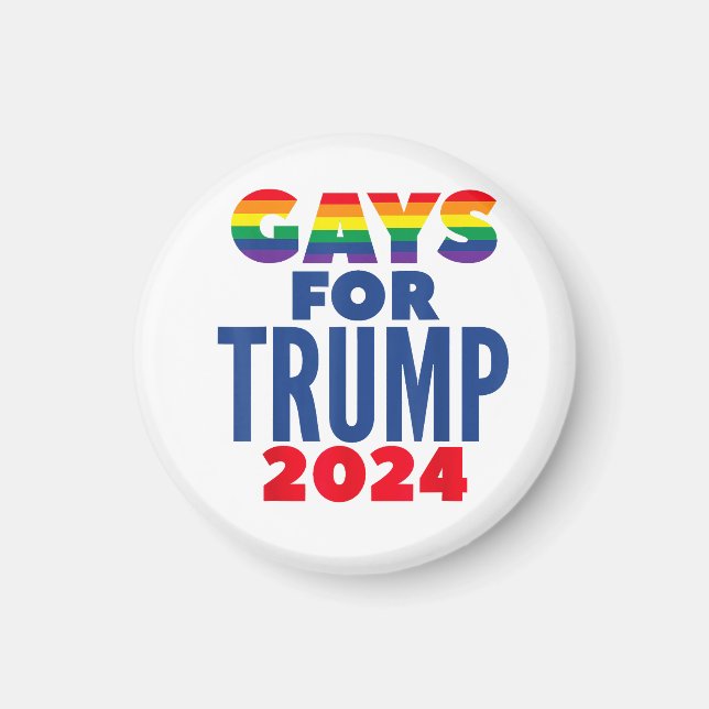 Gays for Trump 2024 Val Magnet (Framsidan)