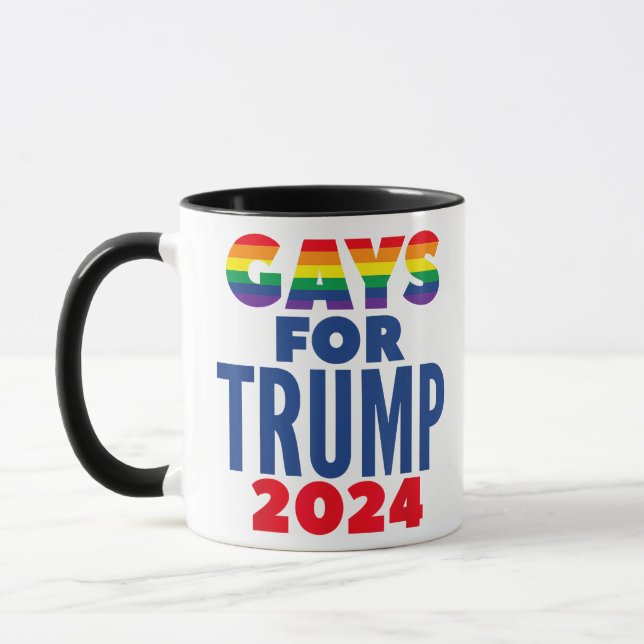 Gays for Trump 2024 Val Mugg (Vänster)