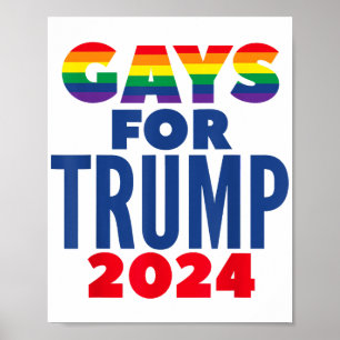 Gays for Trump 2024 Val Poster