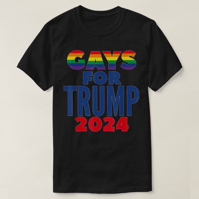 Gays for Trump 2024 Val T Shirt (Design framsida)