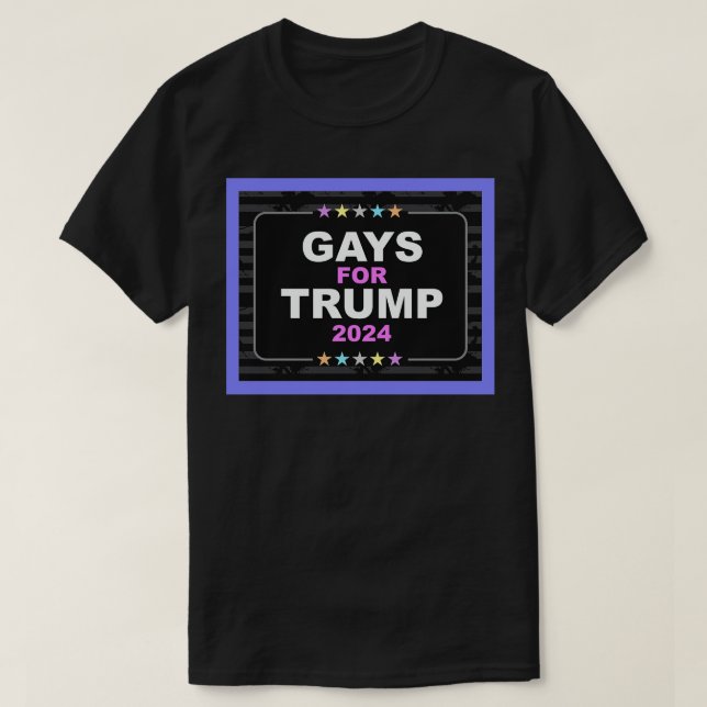 Gays for Trump T Shirt (Design framsida)