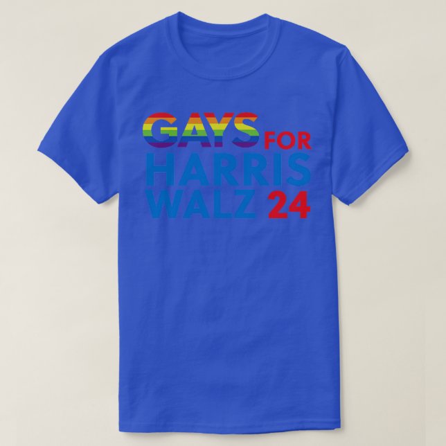 Gays for Walz 2024 T Shirt (Design framsida)