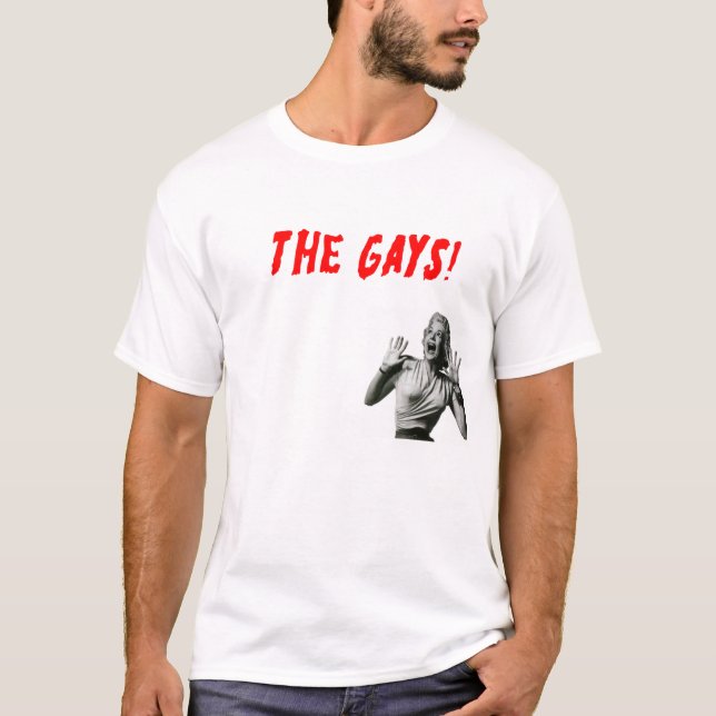 GAYS! HBT TQ GAY PRIDE HUMOR TEE (Framsida)