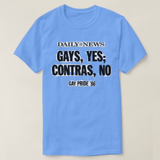Gays yes contras no t shirt (Design framsida)