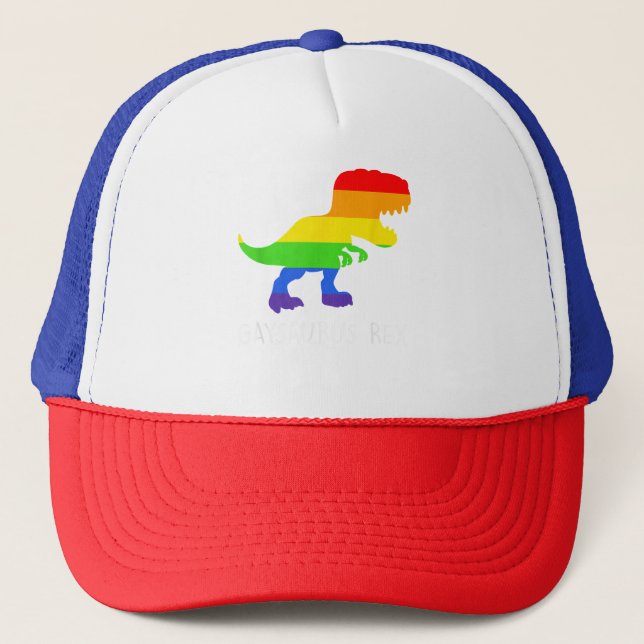Gaysaurus Rex Gay pride Keps (Framsida)