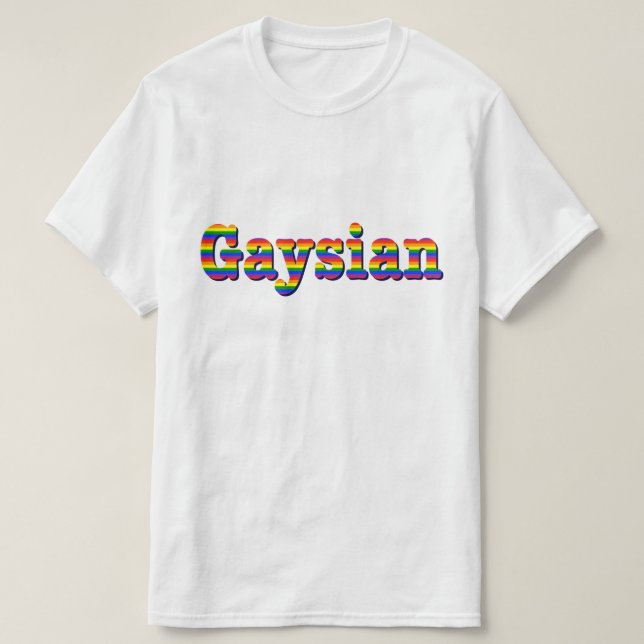 Gaysian Graphic Tee Shirt (Design framsida)
