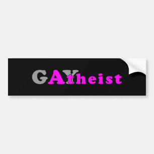 Gaytheist bildekal