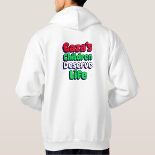 Gaza Barn förtjänar livsstil Folkmord i Gaza Hoodie
