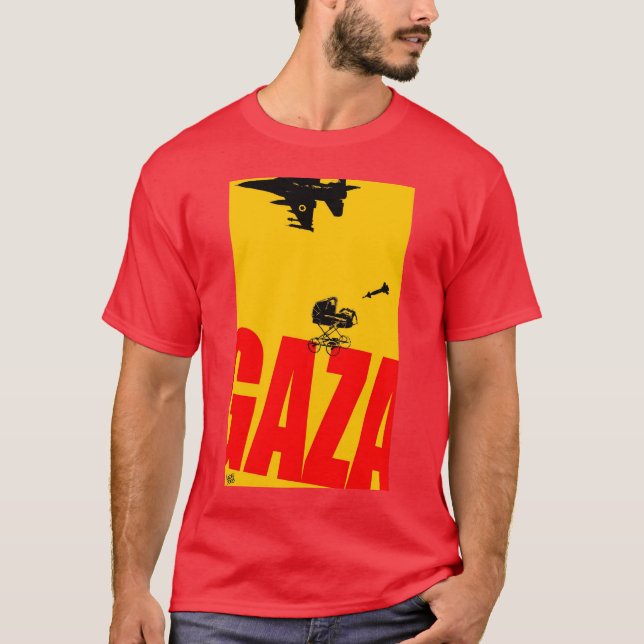 Gaza flygplan t-shirt (Framsida)