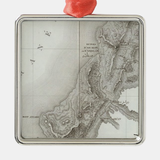 Gaza Israel Julgransprydnad Metall (Framsidan)