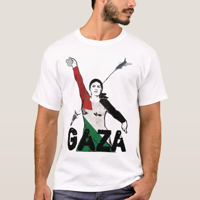 GAZA - skjorta T Shirt (Framsida)