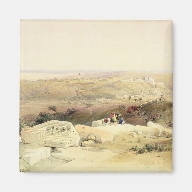 Gaza, skylt från Volym II av "Heliga Land" Magnet (Framsidan)