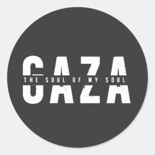 GAZA Soul i min Soul Runt Klistermärke