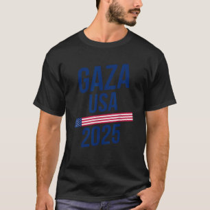 Gaza USA Gör Gaza Underbart igen Amerikanska Flagg T Shirt