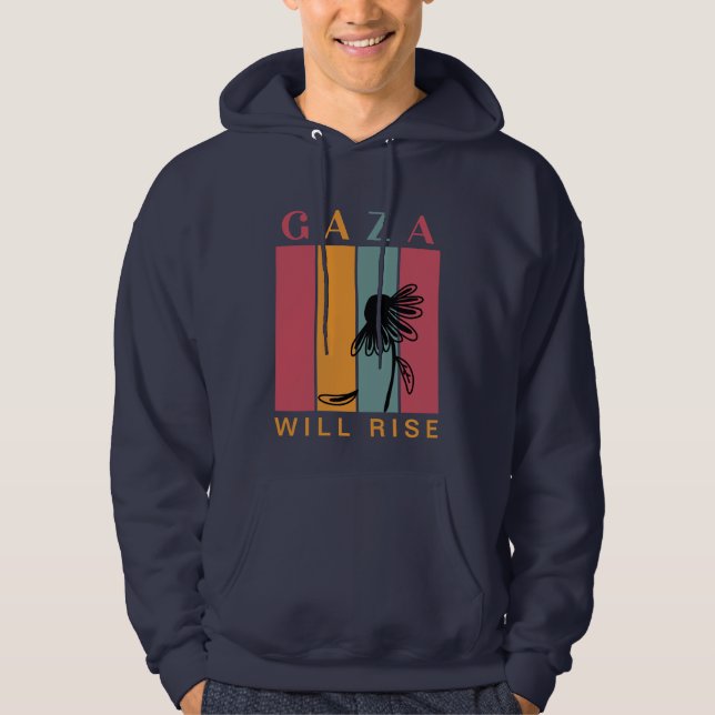 Gaza Will Rise Hoodie | Obrottlig | Fritt Palestin (Framsida)