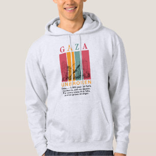 Gazafolidaritets-huva – 3 000 år av tro hoodie