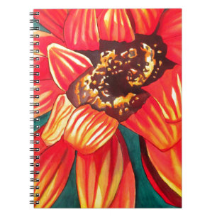 Gazania ökenblomma konst av Sacha Grossel Anteckningsbok Med Spiral