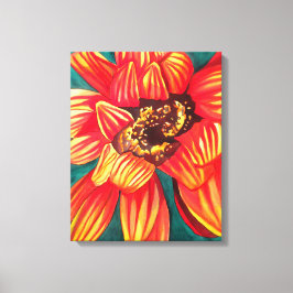 Gazania South African Blommor bra art Canvastryck