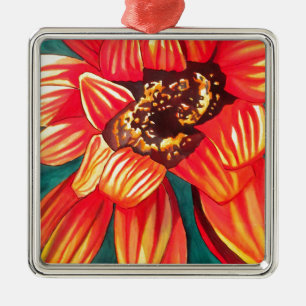 Gazanias blomkonst av Sacha Grossel Julgransprydnad Metall