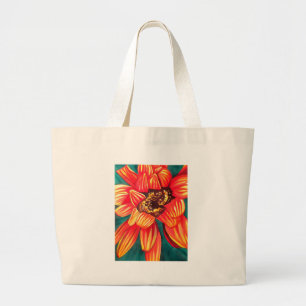 Gazanias blomkonst av Sacha Grossel Jumbo Tygkasse