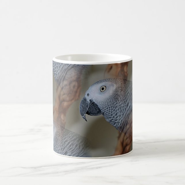 Gazaremsan African Grått Parrot Kaffemugg (Center)