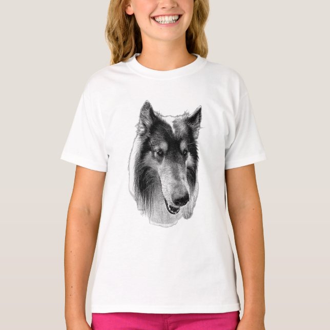 Gaze That Grounds – Collie T Shirt (Framsida)