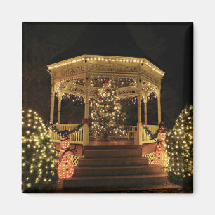 Gazebo Drappad till jul Magnet
