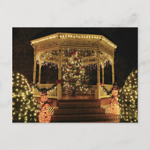 Gazebo Drappad till jul Vykort
