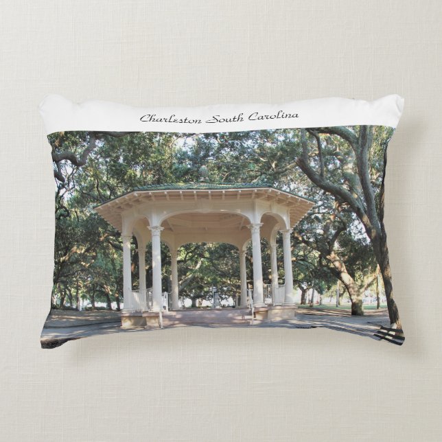 Gazebo i Charleston South Carolina Prydnadskudde (Framsidan)