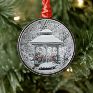 Gazebo i Ornament Snö Metall
