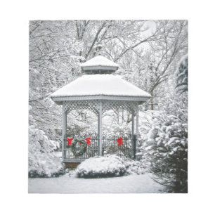 Gazebo i Snö Anteckningsblock