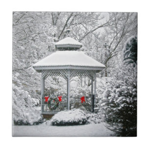 Gazebo i Snö Kakelplatta