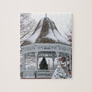 Gazebo i Snö Pussel