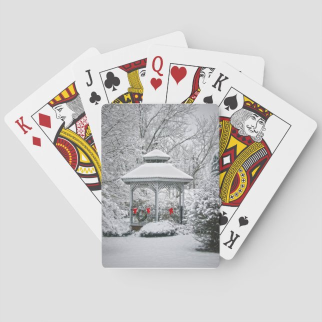 Gazebo i Snö Spelkort (Baksidan)