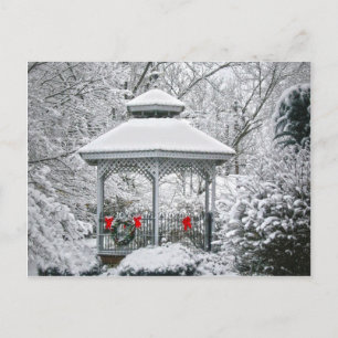 Gazebo i Snö Vykort