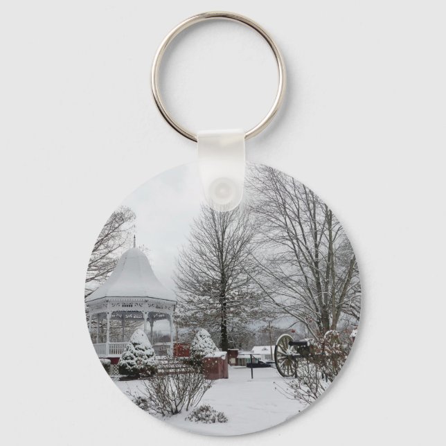 Gazebo och Cannon Nyckelring (Framsida)