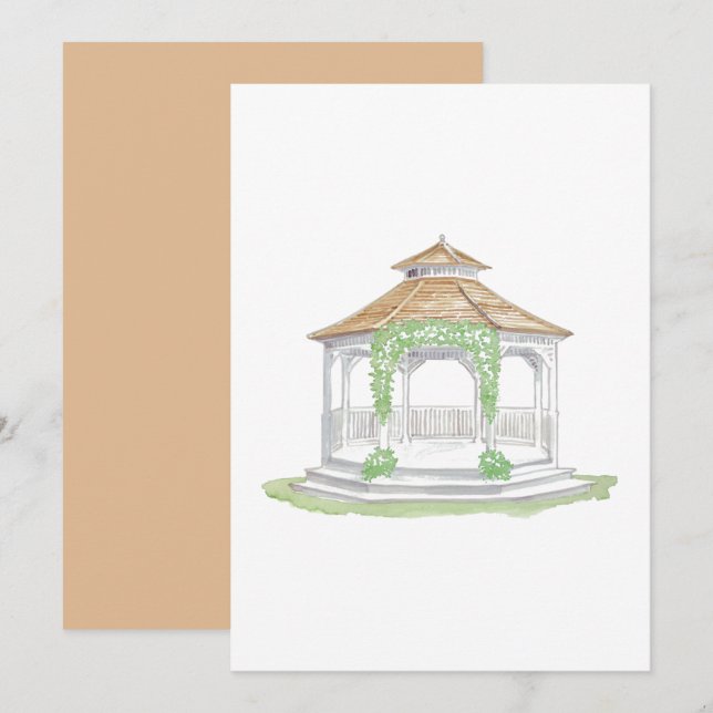 Gazeboinbjudan Inbjudningar (Fram/baksida)
