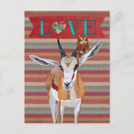 GAZELL & UGGLA VALENTINE'S Postkort Helg Vykort