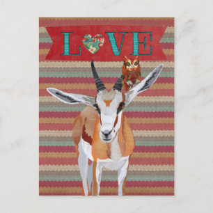 GAZELL & UGGLA VALENTINE'S Postkort Helg Vykort