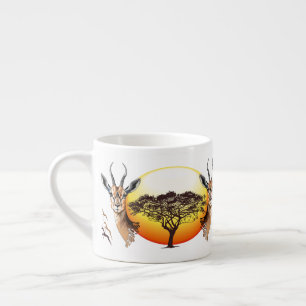 Gazelle African Antelope Vild Animal Espressomugg