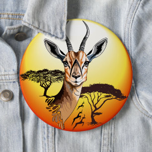 Gazelle African Antelope Vild Animal Knapp