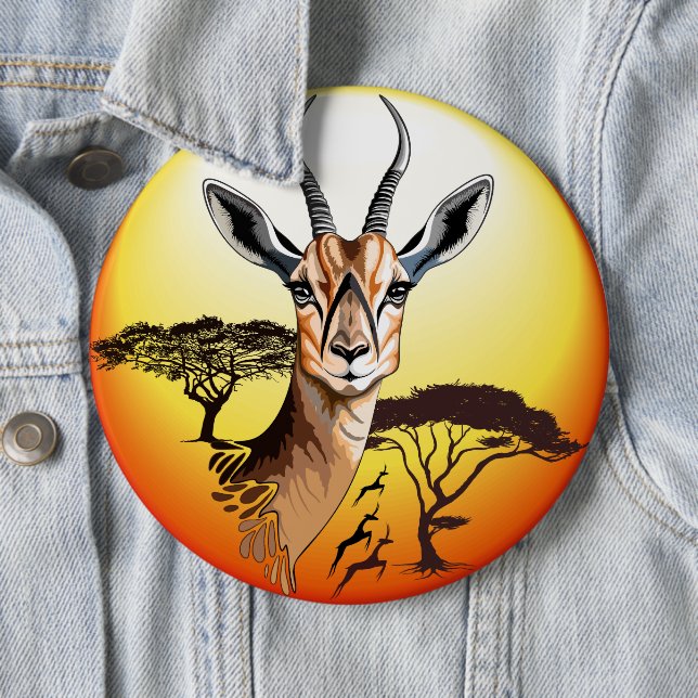 Gazelle African Antelope Vild Animal Knapp (In Situ)