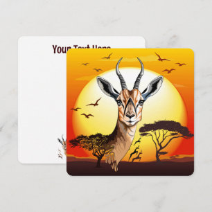 Gazelle African Antelope Vild Animal Spara Datumet