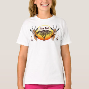 Gazelle African Antelope Vild Animal T Shirt