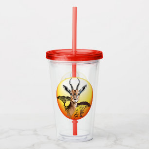 Gazelle African Antelope Vild Animal Take Away Mugg